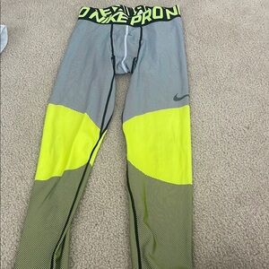 Nike Pro Dynamic Gray and Neon Leggings